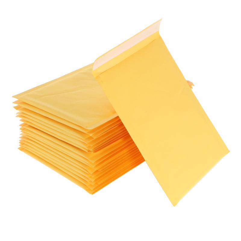 50 pçs/lote kraft papel bolha envelopes sacos mailers acolchoado envio envelope com bolha saco de correio transporte da gota
