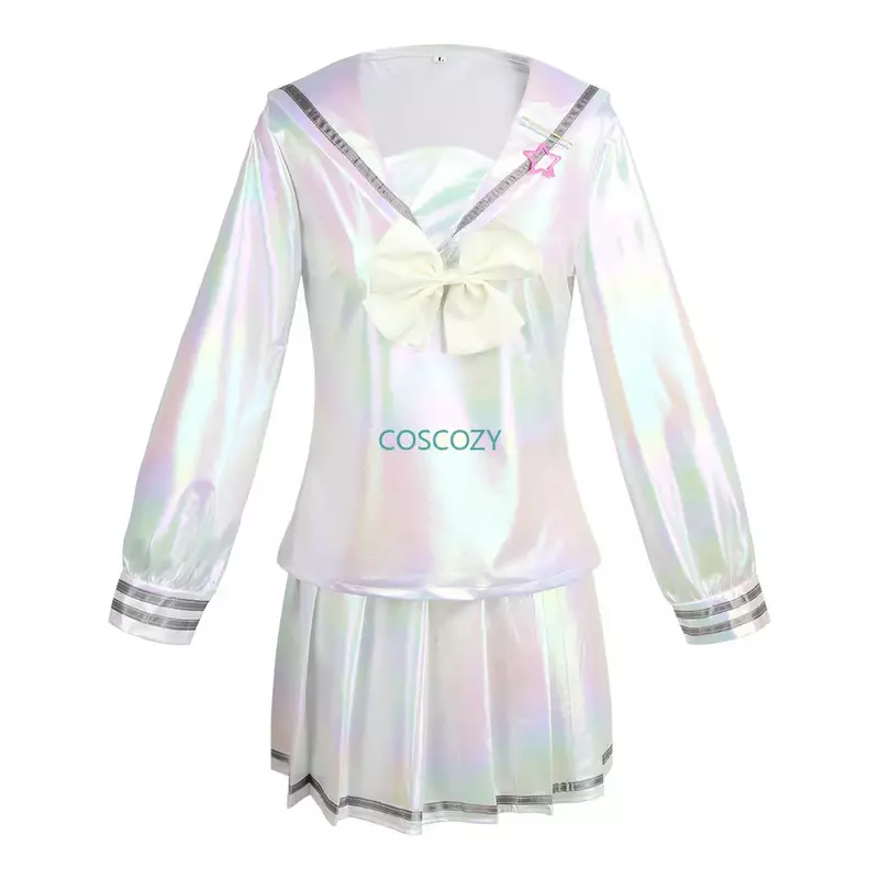 Game NEEDY GIRL OVERDOSE KAngel Cosplay Costume Lolita Girls Beautiful Laser JK Sailor Suit School Uniform Comic Con Outfit