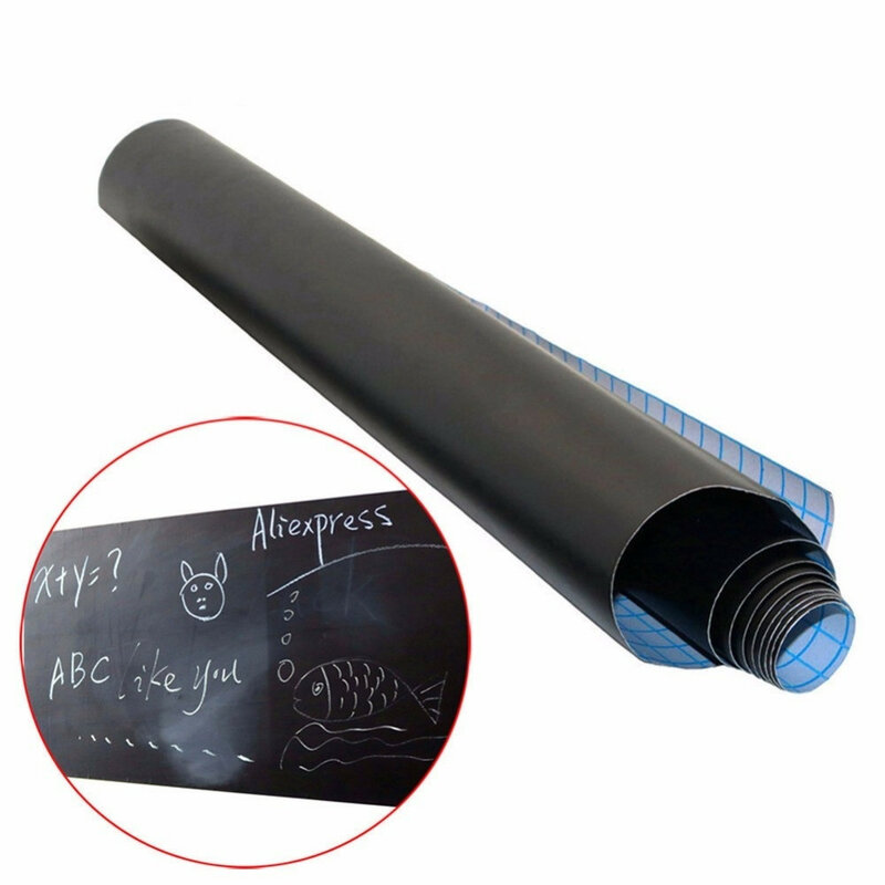 สติกเกอร์ติดผนังกระดานดำไวนิลลอกออกได้สำหรับเป็นของขวัญที่ดีสำหรับเด็กขนาด45ซม. x 100ซม. อุปกรณ์การเรียน