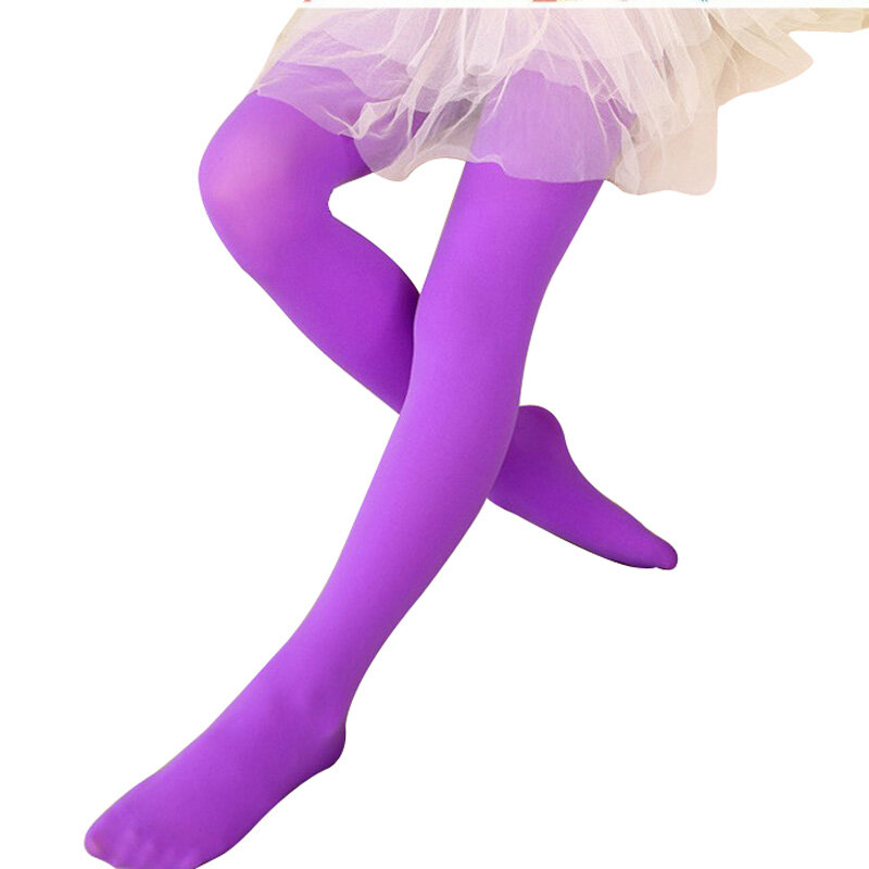 Children Girls Tights for Kids 1 to 15Y Classic Ballet Dance Pantyhose Baby Velvet Candy Color Spring Summer Student Stockings
