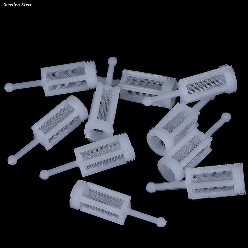 10 buah plastik tipe gravitasi pistol semprot Pot Filter semprotan Diameter 11mm grosir