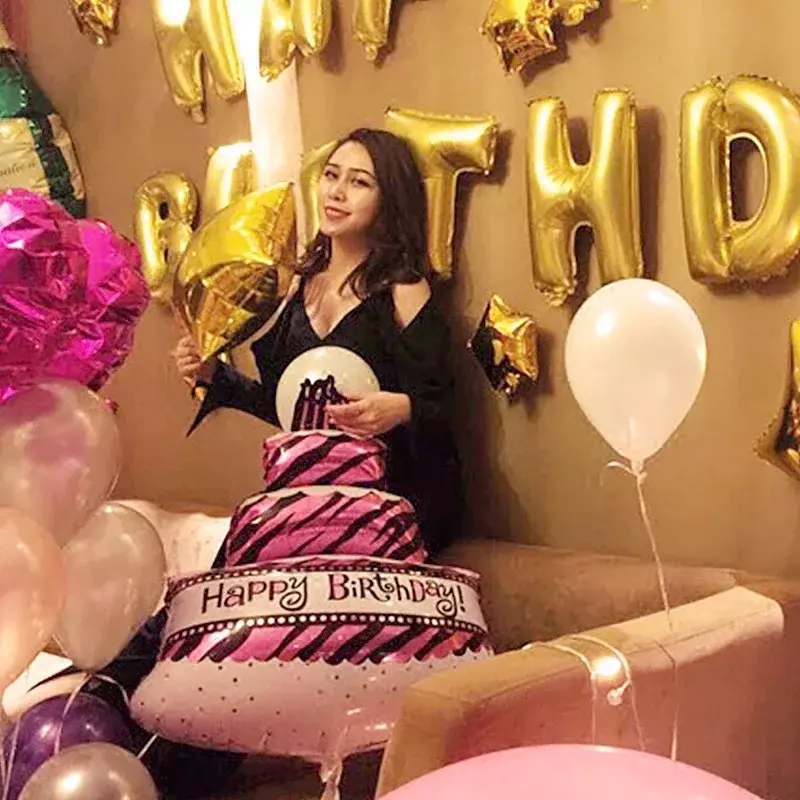 Donuts Luftballons Bierflaschen Kuchen folie groß für Kinder Erwachsene Geburtstags feier Hochzeits dekoration