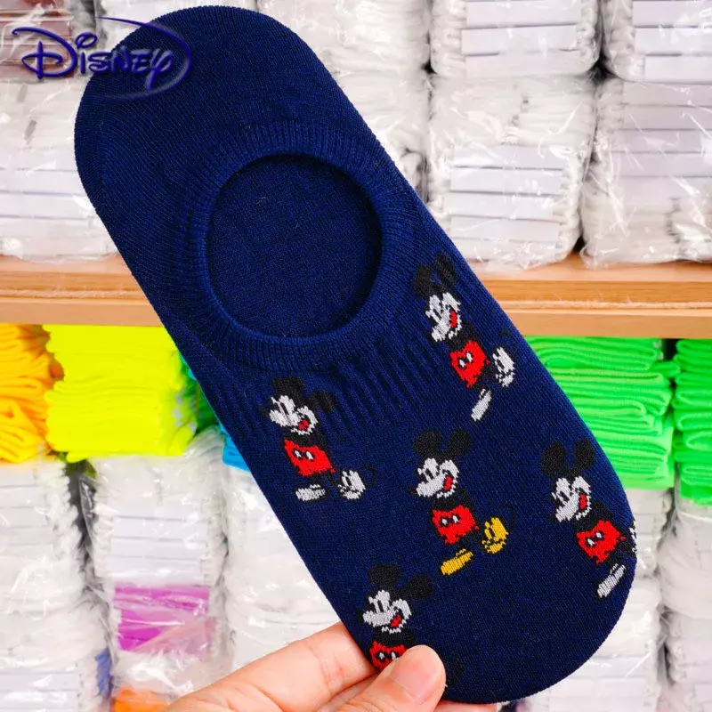 Disney Nieuwe Mannen Sokken Cartoon Mickey Minnie Patroon Katoenen Sokken Mannen Grote Maat Casual Sokken