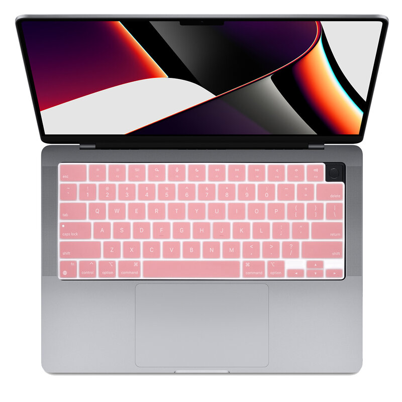 Cover per tastiera Skin per MacBook Pro 14 A2442 / MacBook Pro 16 A2485 2021 con protezione per tastiera in Silicone Color Chip M1 inglese