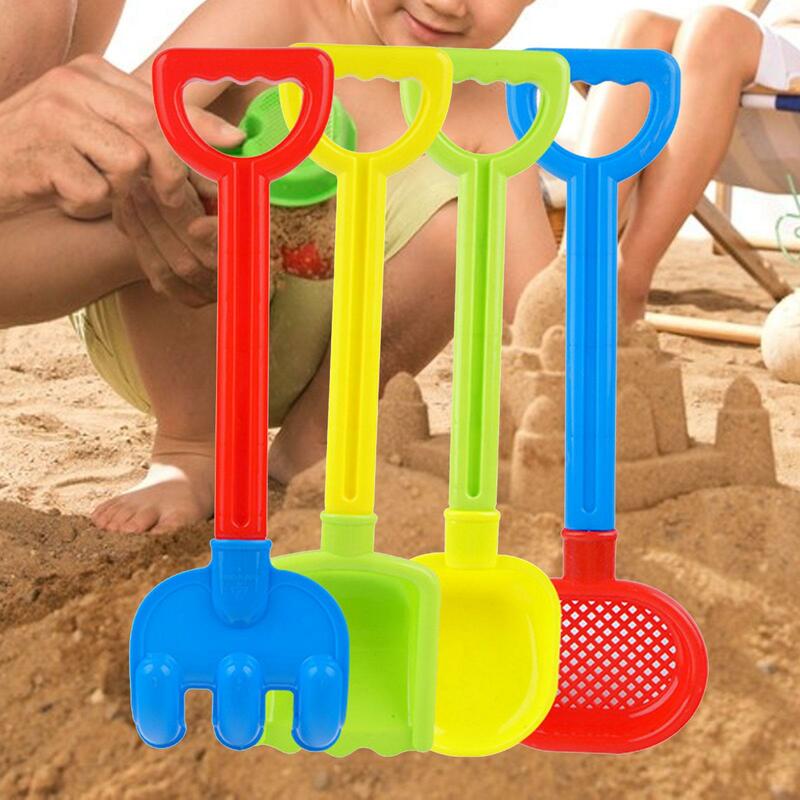 Ensemble de bac à sable de développement portable pour enfants, jouets de plage d'été, cadeaux d'anniversaire pour les tout-petits, 4 pièces
