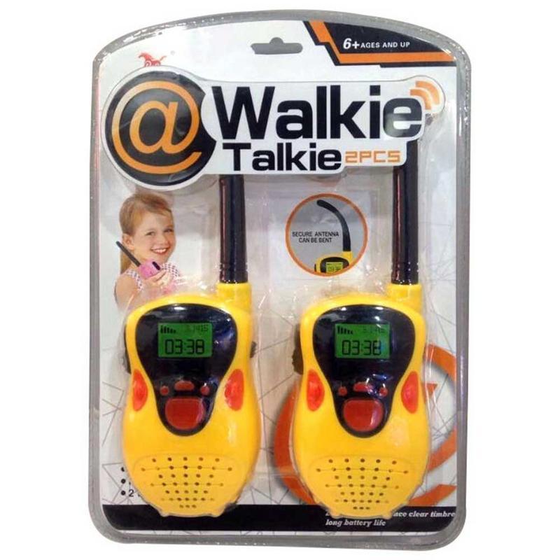 Juego de walkie-talkies de juguete para niños, walkie-talkies activados por voz para niños y niñas, juegos interactivos de 80100 metros, juguete eléctrico