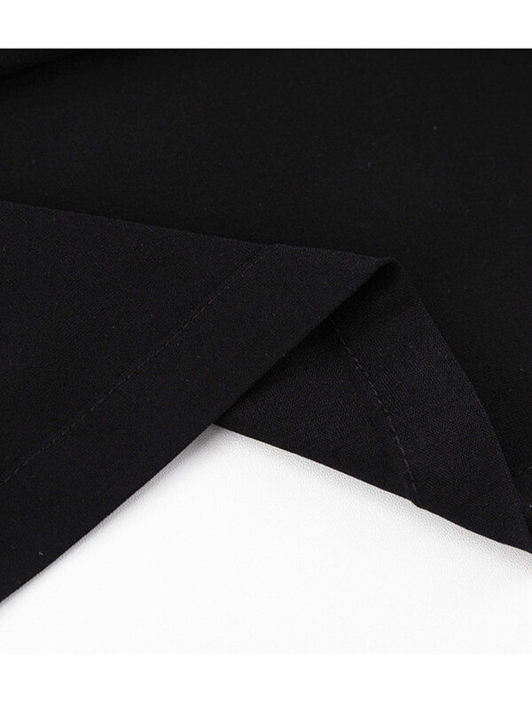 Юбка-карандаш Женская в пол, хлопковая облегающая длинная офисная вечерняя юбка с завышенной талией, цвет черный