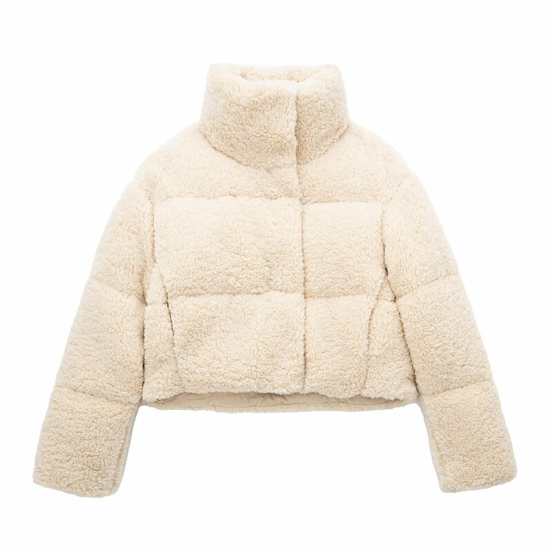 Donna 2022 inverno moda pile giacca imbottita in cotone cappotto Vintage manica lunga capispalla femminile Chic top