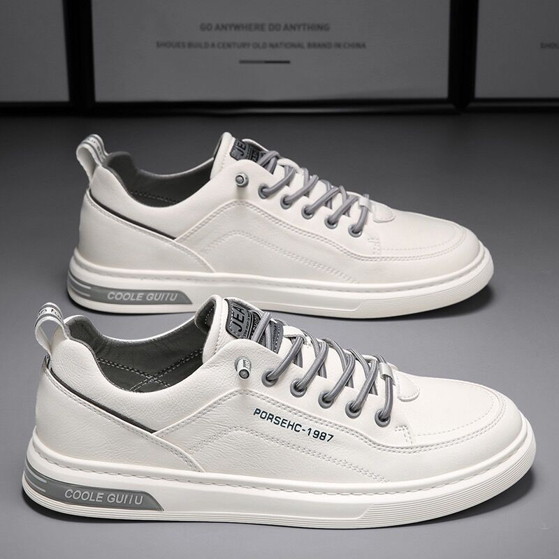 2024 New in Men's Shoes for Women's Spring Breathable White Shoes Male Students Trendy Versatile Sports Fashion Leisure Board