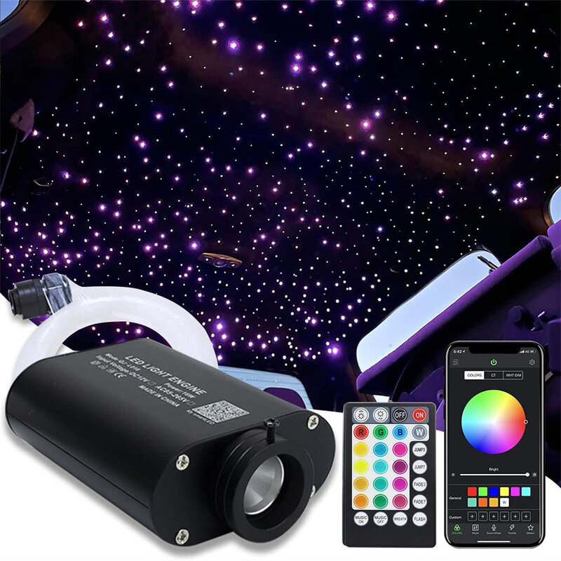 LED Optic Star Light Kit para carro Headliner, elegante e elegante luz, 0,75mm, 2m, 12V, 500pcs