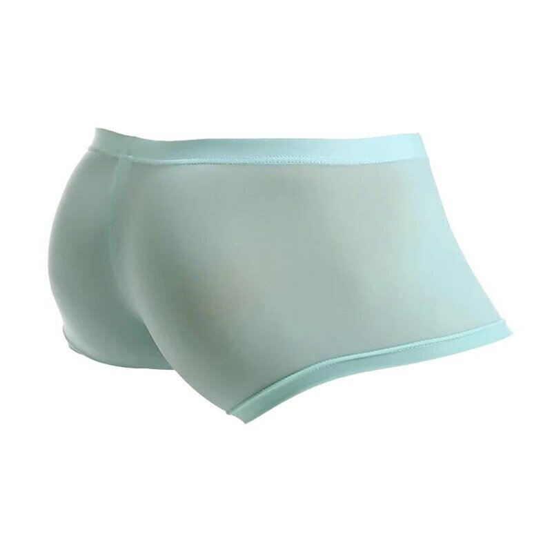 Underwear Ice Silk Men's Panties Sexy Seamless Boxer Shorts Underpants Bikini Ultra-thin Boxers