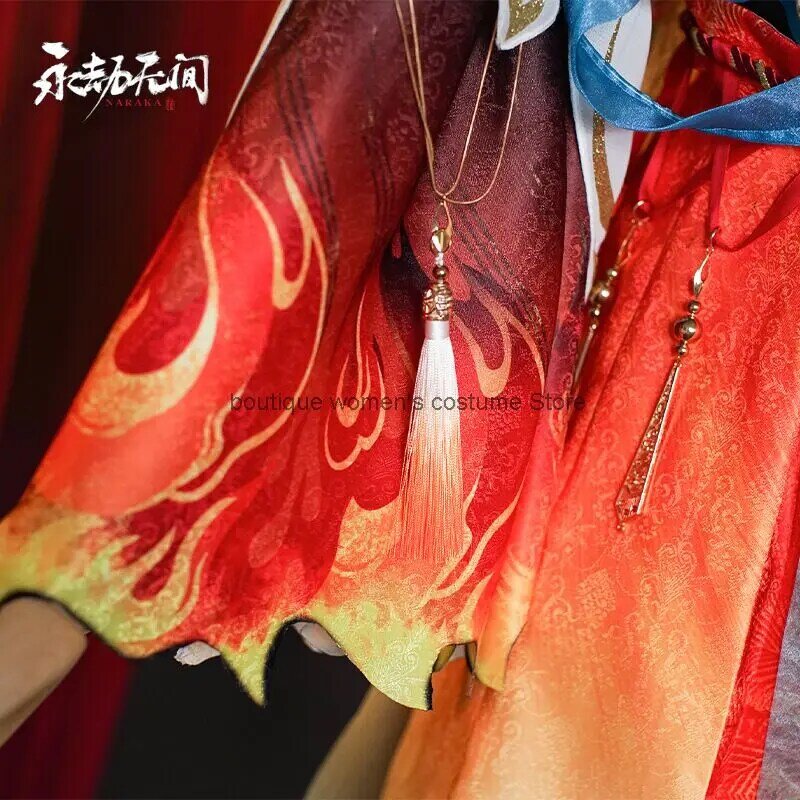 Naraka: Bladepoint Cosplay Yongjie Infernal Cos Demon Blade Ji Tang Feng Ancient Style Chinese Element Cosplay Hanfu Game Suit