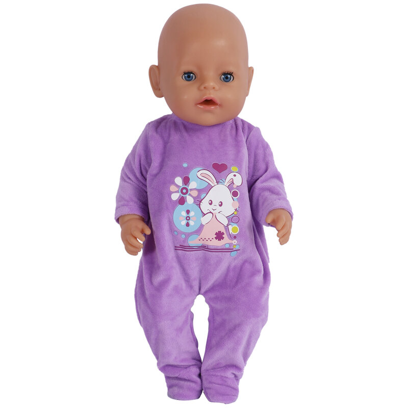 Dla dzieci noworodki Fit 17 cal 43cm akcesoria dla lalki ubranka stroje lalek kombinezony pajacyki garnitur dla prezent urodzinowy dla dziecka