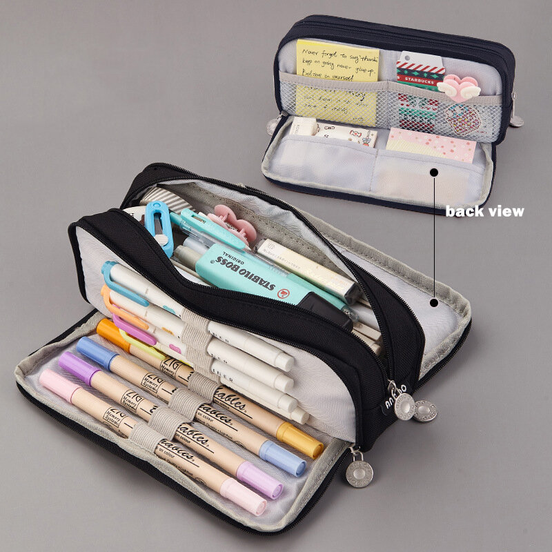 Piórnik szkolny futerał na pióro wielofunkcyjne o dużej pojemności piórniki torby na ołówki artykuły biurowe edukacyjne dla uczniów