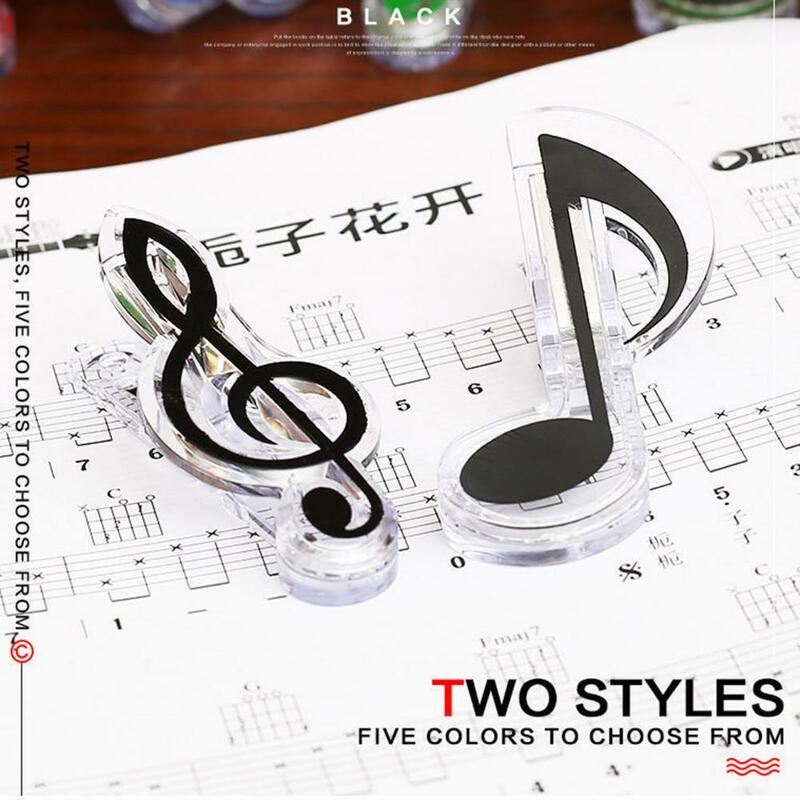 Bookmark Clip Thickened Clip Musical Scale Shape Memo Paper Clip Index Bookmark for Office School Supplies Reusable Hollow Out
