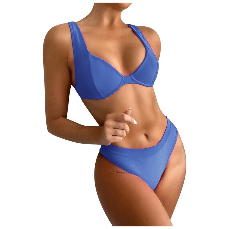 Bikini a buon mercato a vita alta 2021 nuovi costumi da bagno donna 2 pezzi Sport Bikini da donna spedizione gratuita costumi da bagno donna Beachwear 2022