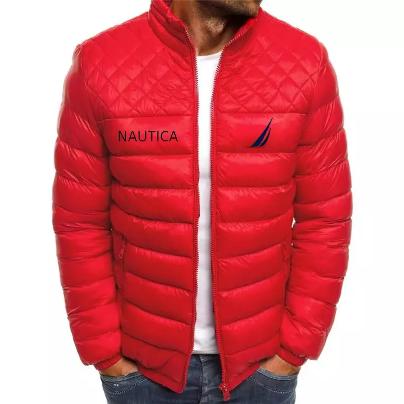 남성용 따뜻한 패딩 재킷, 캐쥬얼 경량 코트, 패셔너블 트렌디 남성, 낚시 세트 (조깅), 특별 할인, 2024 가을 겨울 신상