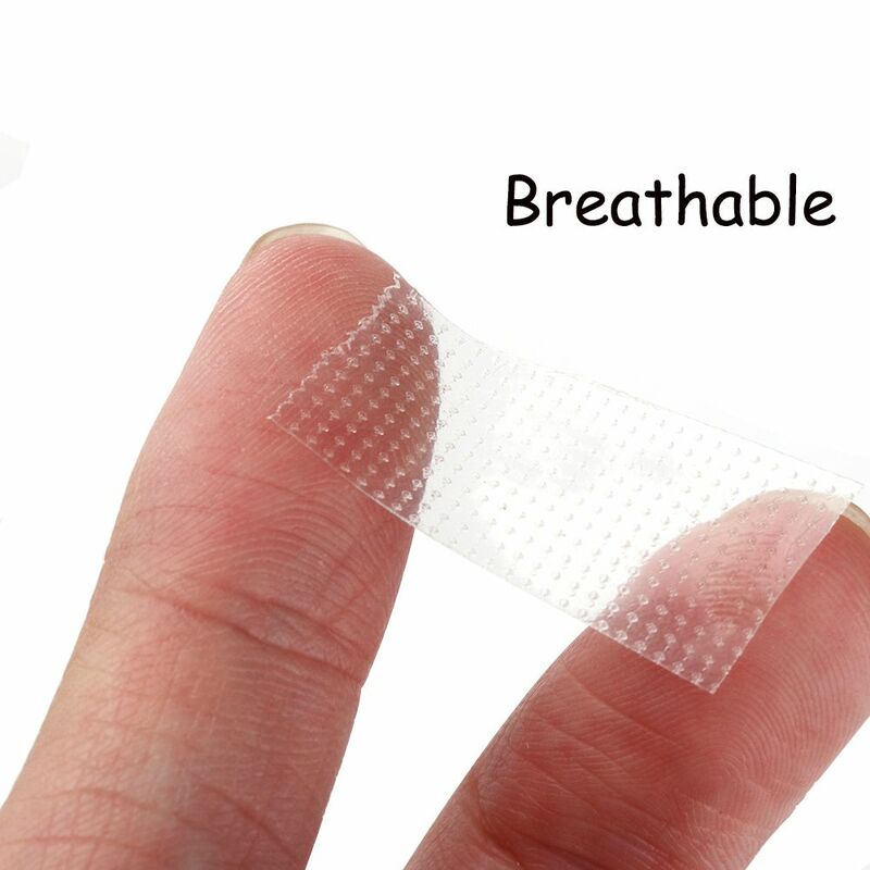 Cinta de microporos antialérgica, fácil de rasgar, cinta de extensión de pestañas individuales, almohadilla para los ojos, Material PE