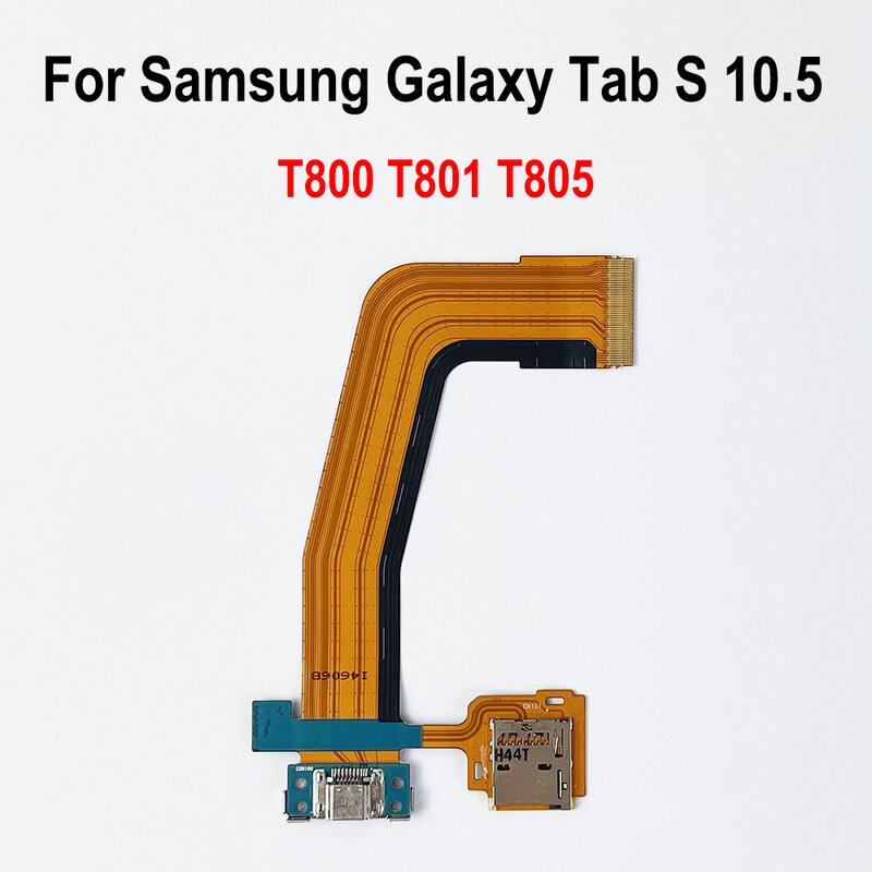삼성 갤럭시 탭 S 10.5 SM-T800 T800 T801 T805 용 마이크로 USB 충전 포트 독, SD 커넥터 플렉스 케이블 포함