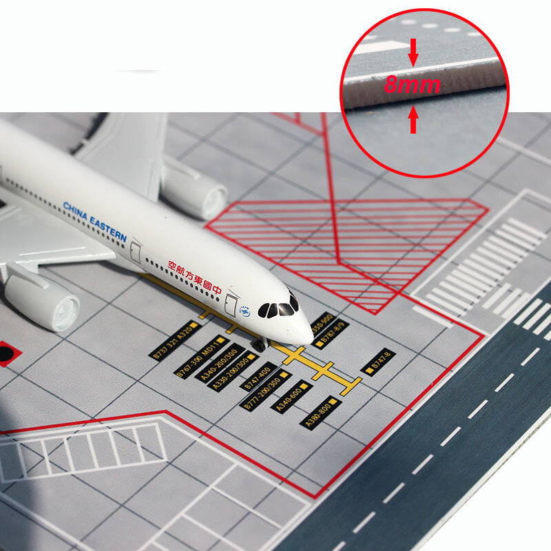 1/200 Schaal 35X45Cm Luchthaven Passagier Vliegtuig Baan Model Pvc Parkeerschort Pad Voor Vliegtuig Vliegtuig Scène Display Speelgoed