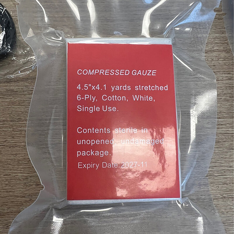 Z-Fold Vakuum Baumwolle komprimierte Gaze Bandage medizinisches taktisches Feld für Knochenbruch Behandlung Erste-Hilfe-Kit Burn Dressing