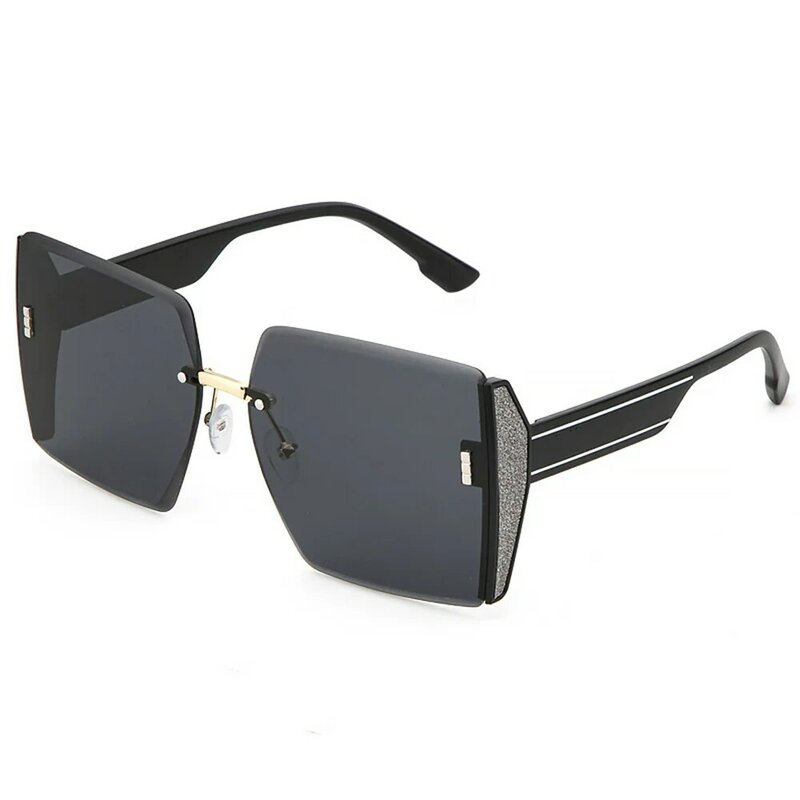 Lunettes de soleil UV400 sans bordure, accessoires vestisensconfortables à porter, matériau PC graduel, lunettes de soleil à la mode, 1 à 10 pièces