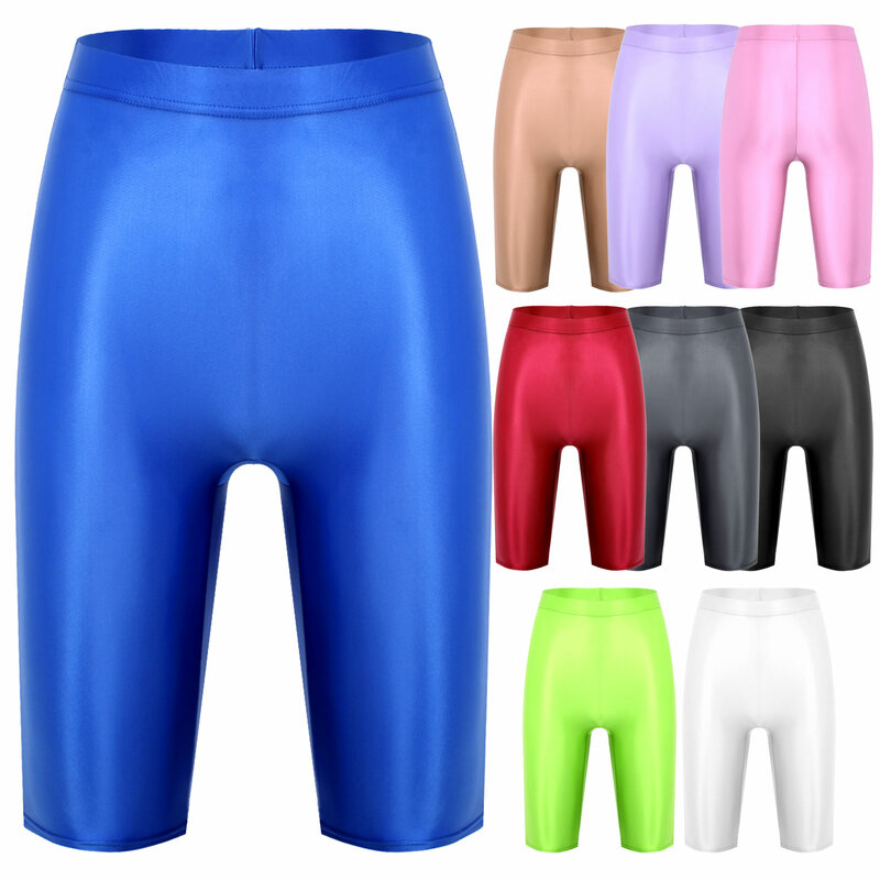 Женские сексуальные глянцевые прозрачные бриджи, ультратонкие эластичные леггинсы, одежда для купания, пляжная одежда, тренировочные штаны для йоги