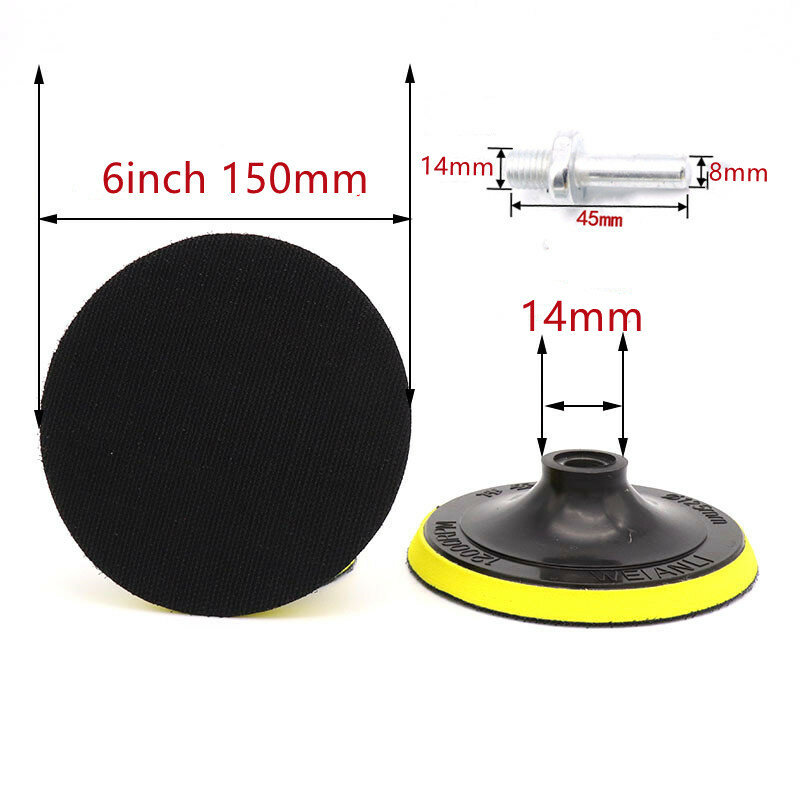 10PCS 6inch 150mm Round Sandpaper Disk  Grit 60-5000 Hook and Loop Sander  Sanding Disc