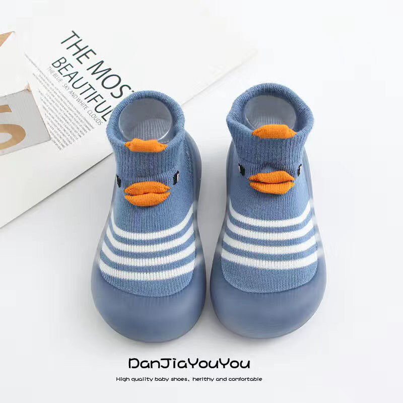 Baby Anti-slip Socks Shoes Cute Cartoon Kids Rubber Sole Child Floor Sneaker Toddler Newborns First Walker Shoes For Babies 0-3Y