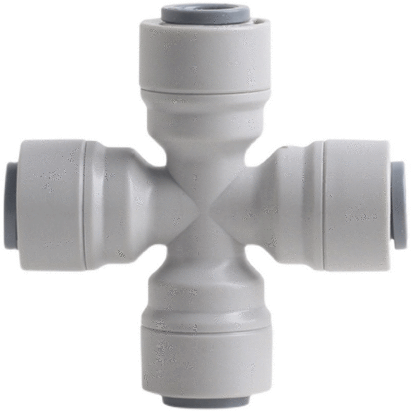 Conector de ajuste rápido para purificador de agua de Acuario, sistema RO de filtro de tubo OD POM de 1/4, 3/8 y 1/2 pulgadas