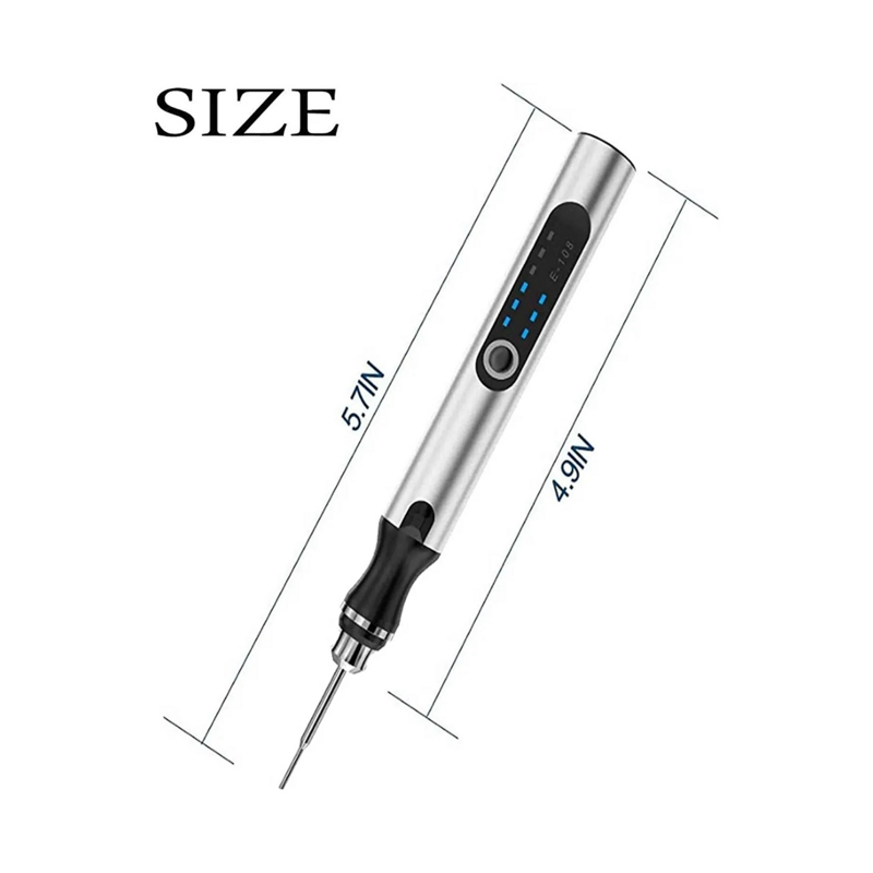 قلم نقش احترافي مخصص USB ، أداة نقش لاسلكية قابلة لإعادة الشحن للمعادن ، 30 بت