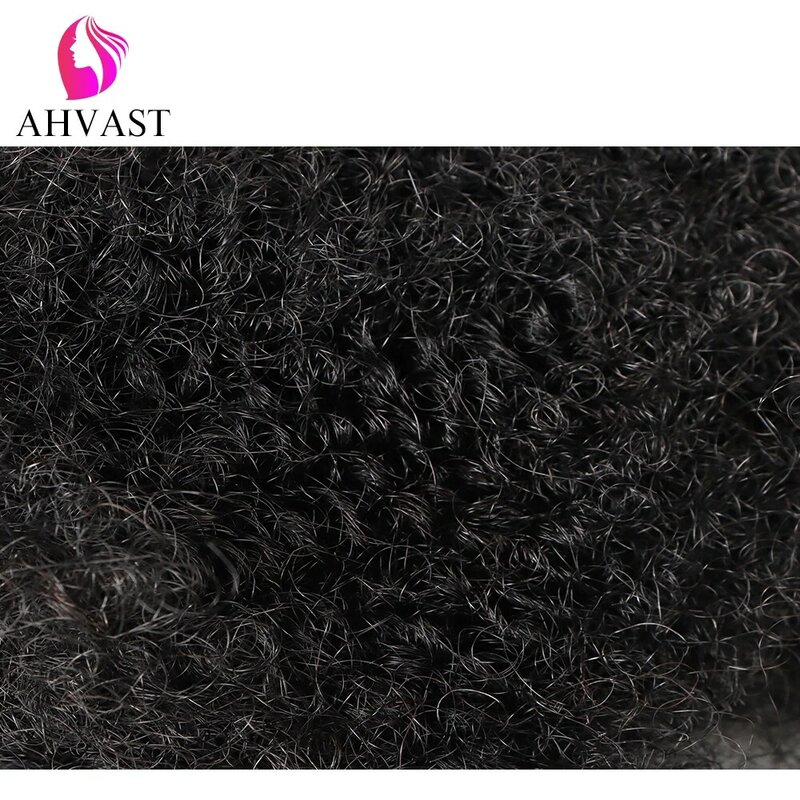 AHVAST-extensiones de pelo Afro rizado a granel, 1 paquete de extensiones de pelo trenzado, 100 cabello humano