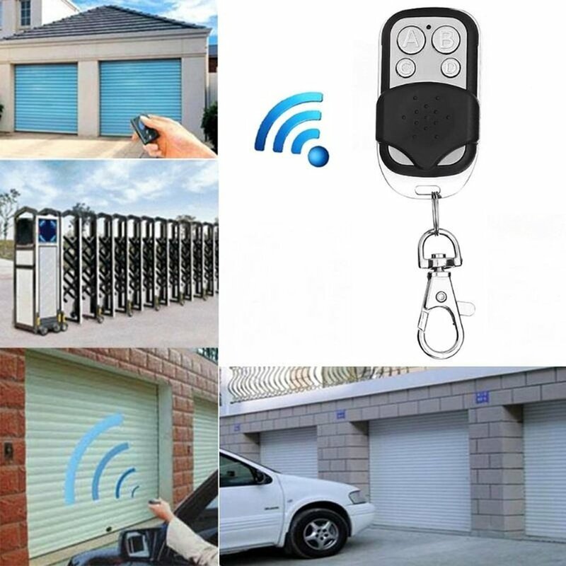 Télécommande de porte sans fil en plastique pour voitures, maisons, garages, portail électrique, porte de garage, contrôleur porte-clés, 433 MHz