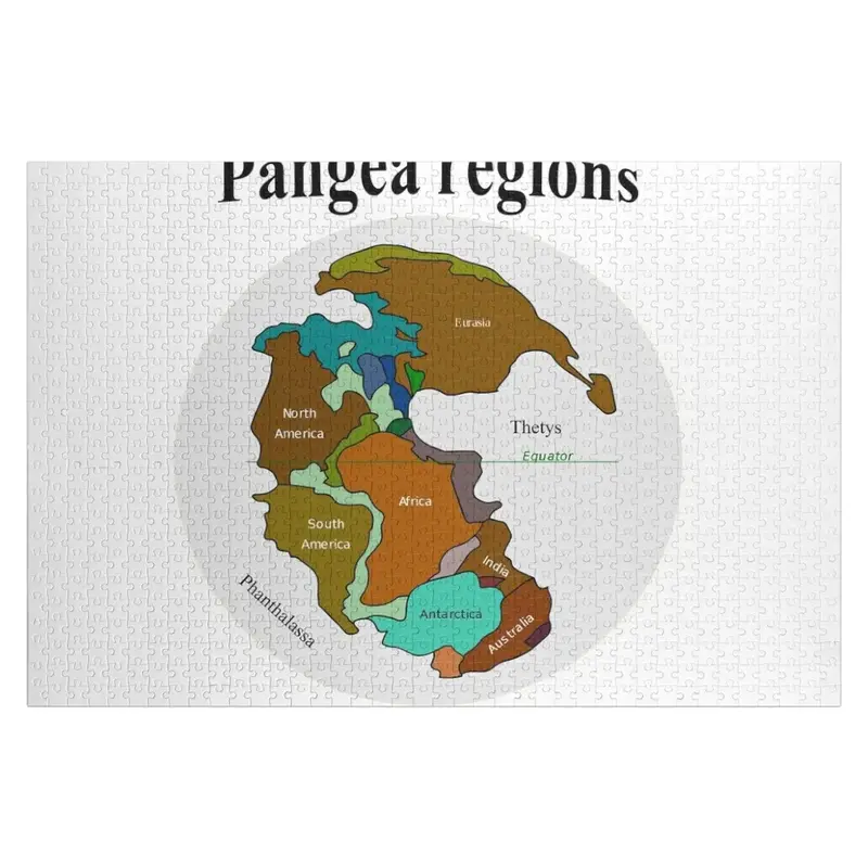 Pangea 직소 퍼즐 이름 수집 나무 장난감, 맞춤형 퍼즐