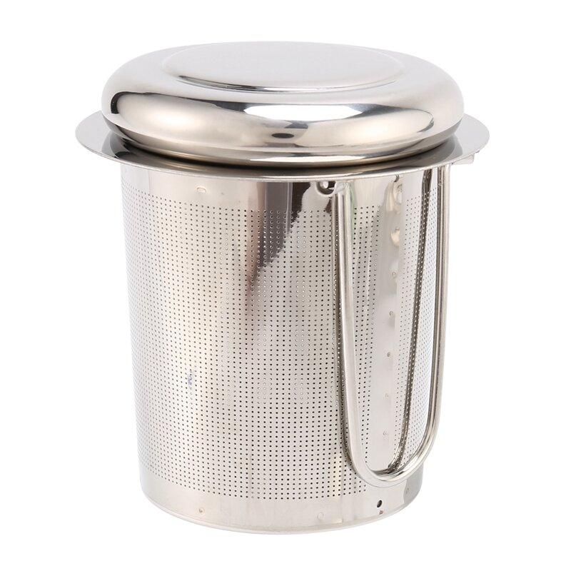 1Pc Stainless Steel Tea Infuser Filter Long Handle Folding Tea Strainer Reusable Tea Filter Basket For Brewing Loose Leaf Tea