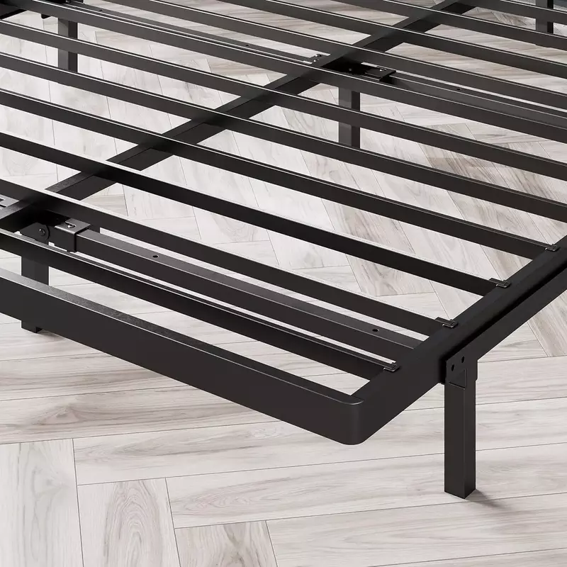 New bed frame, 66% discount, box spring and bed board replacement, easy to assemble, large size