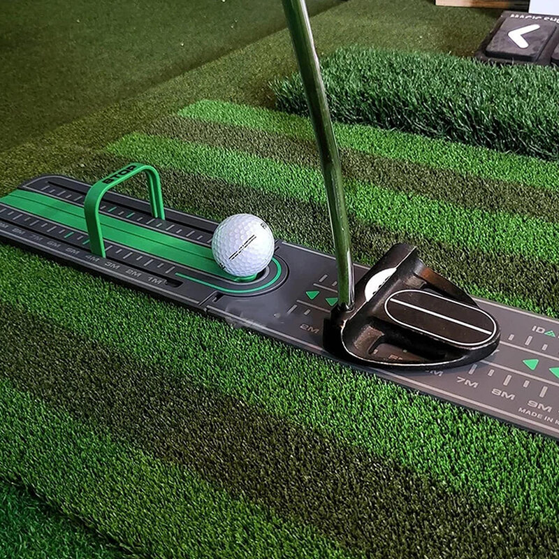 Taladro de Putting de distancia de precisión para Golf, colchoneta verde, almohadilla de pelota de Putting, Mini ayuda de entrenamiento, accesorios de Golf, 2023