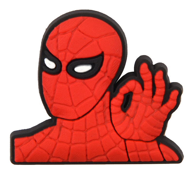 Cool Spider Man sapato fivela, Crocs encantos para Crocs, acessórios para decoração Croc, meninos, decoração do jardim