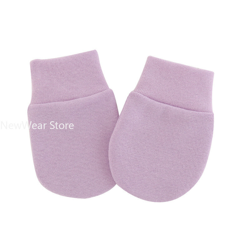 Baby Anti Scratching Soft Cotton Gloves, Proteção para recém-nascidos, Face Scratch, Anti-Grab Mittens, Suprimentos infantis para crianças, 2pcs