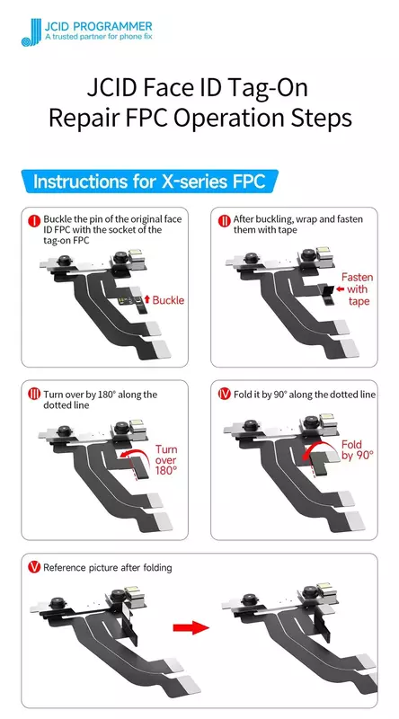 JC non-removal Face ID naprawa FPC Flex Cable dla IPhone X-13PM problemy z identyfikatorem twarzy bez lutowania ID twarzy DOT-Projector Fix Tools