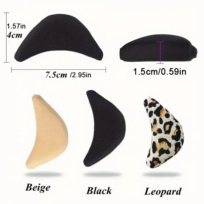 6PCS Women High Heel Toe Plug Insert Shoe Front Filler Cushion Pain Relief Protector Accessories Forefoot Pad Half Feet Insoles