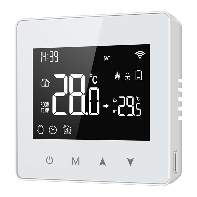 Tuya-Contrôleur de température sans fil pour Smart Home, bomicrophone d'eau et de gaz, fonctionne avec Alexa, Google Home, Yandex