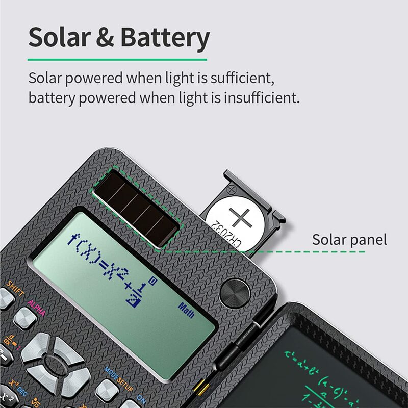 Solar Scientific เครื่องคิดเลข Notepad 417ฟังก์ชั่น Professional แบบพกพาเครื่องคิดเลขนักเรียนอัพเกรด991ES