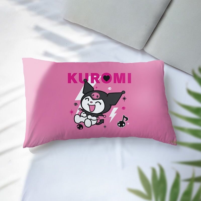 Sanrio – jolie taie d'oreiller Kuromi à motif dessin animé, pour adultes et enfants, pour la maison, dortoir, étudiant, simple, Double face