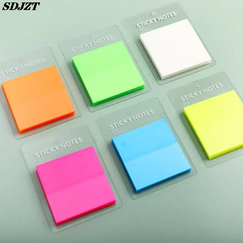 Transparent Sticky Notes Waterproof Colorful Clear Memo Pad Posted It Self Adhesive Memo Message Reminder Office School