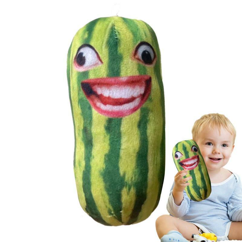Brinquedo engraçado de melancia falante, brinquedo de mímica criativa, talk plushie, brinquedos de pelúcia para bebês e adultos, 10 cm, 20cm, repita o que você diz
