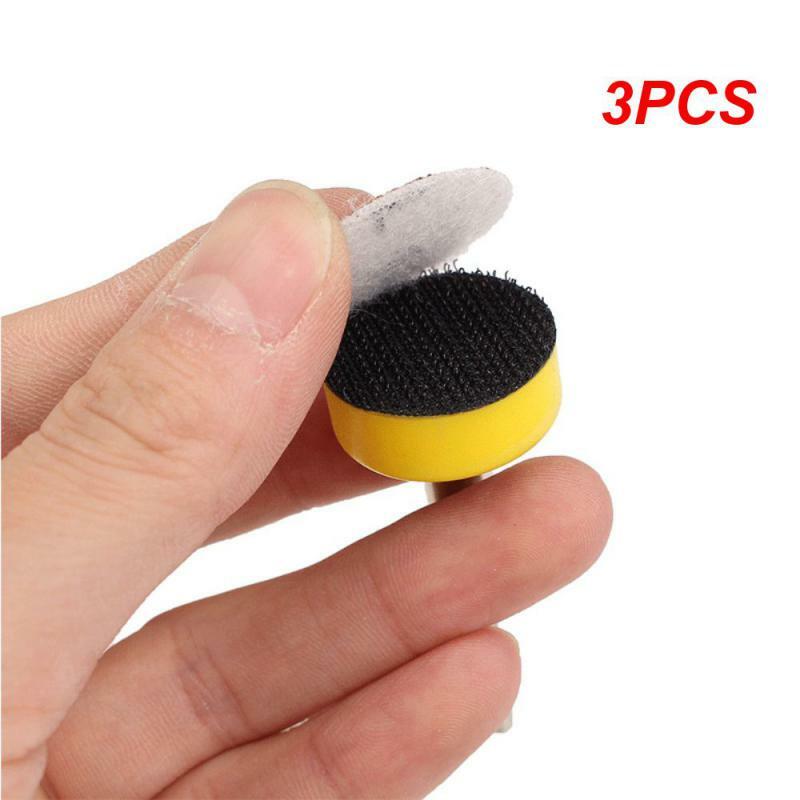 3PCS 1 Inch Sanding Disc Set 25mmSandPaper 100-3000 Grit Backing Pad With Drill Adaptor For Wet And Polishing