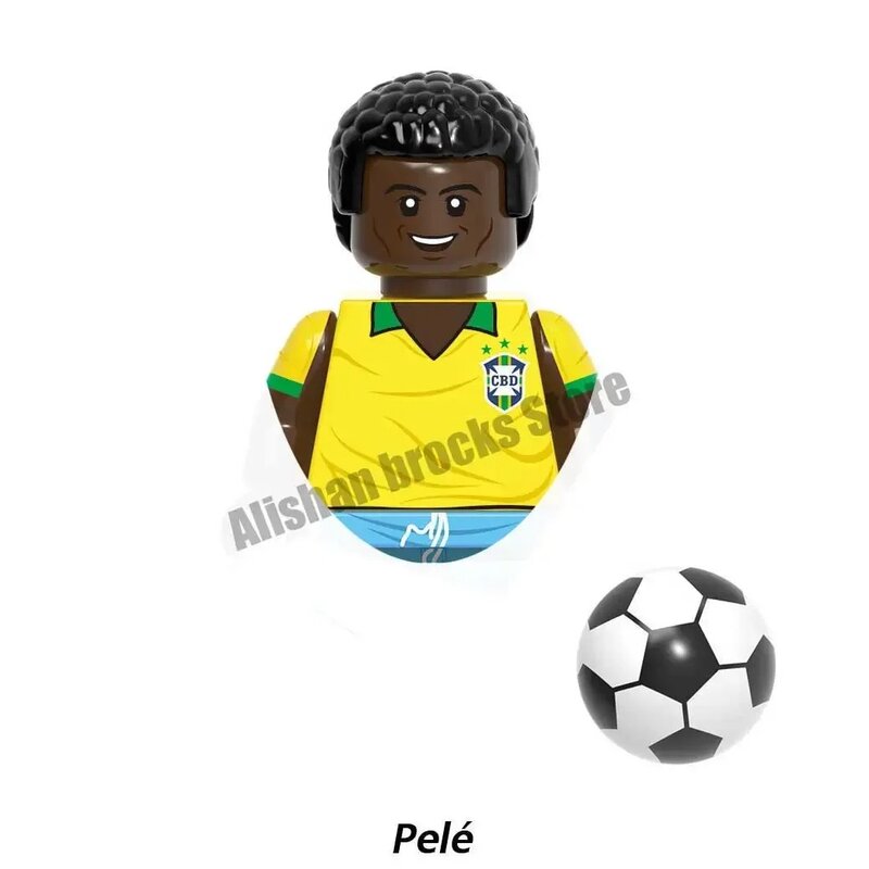 Gwiazda futbolu postacie z serii Mini figurki klocki dla dzieci zabawki na prezenty