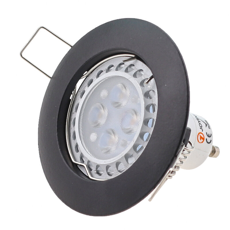 Downlight LED embutido com moldura de montagem, montagem spotlight de teto, recortar luminárias, lâmpada redonda Gu10 Spot, MR16, 60mm