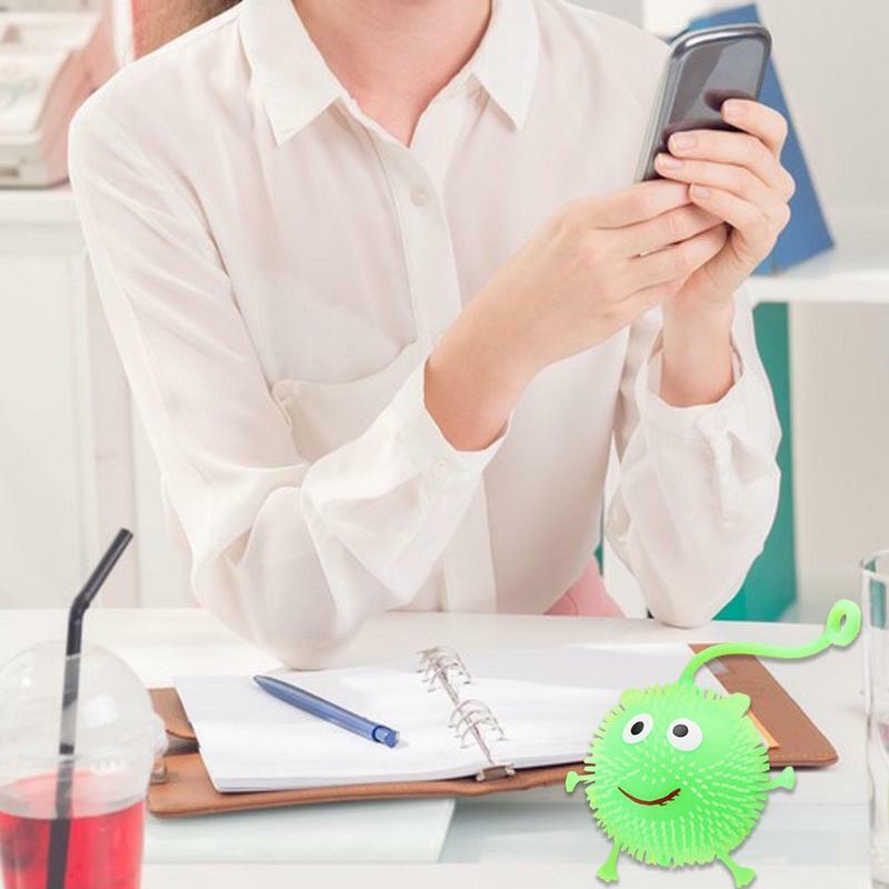 Детский Надувной светящийся телефон мигающая игрушка с лицом улыбка мышь чувствительный шар для телефона полезный мешок заполняющие игрушки для расслабления